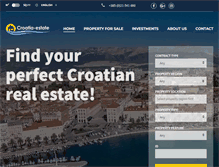 Tablet Screenshot of croatia-estate.com